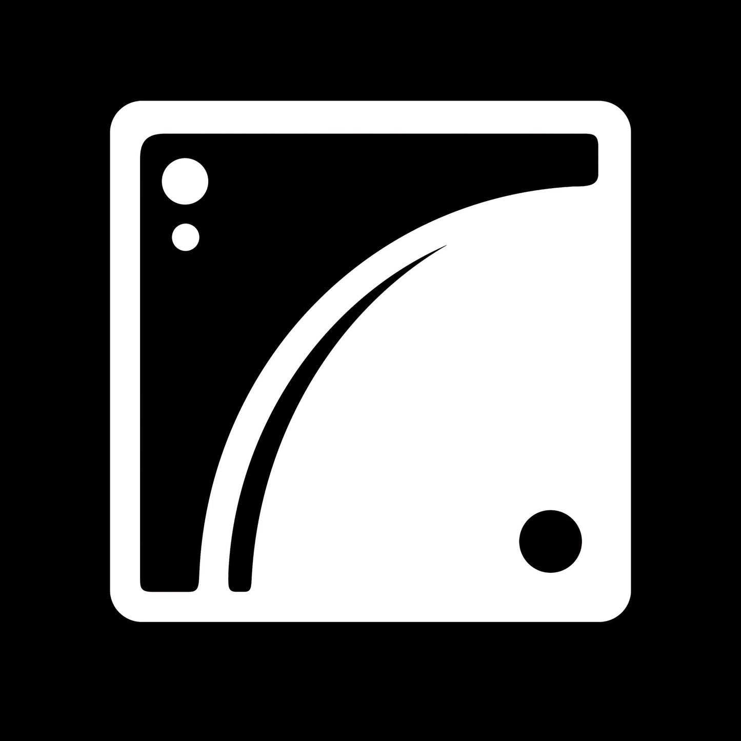 Fuzzy Lounge Vinyl Decal - White